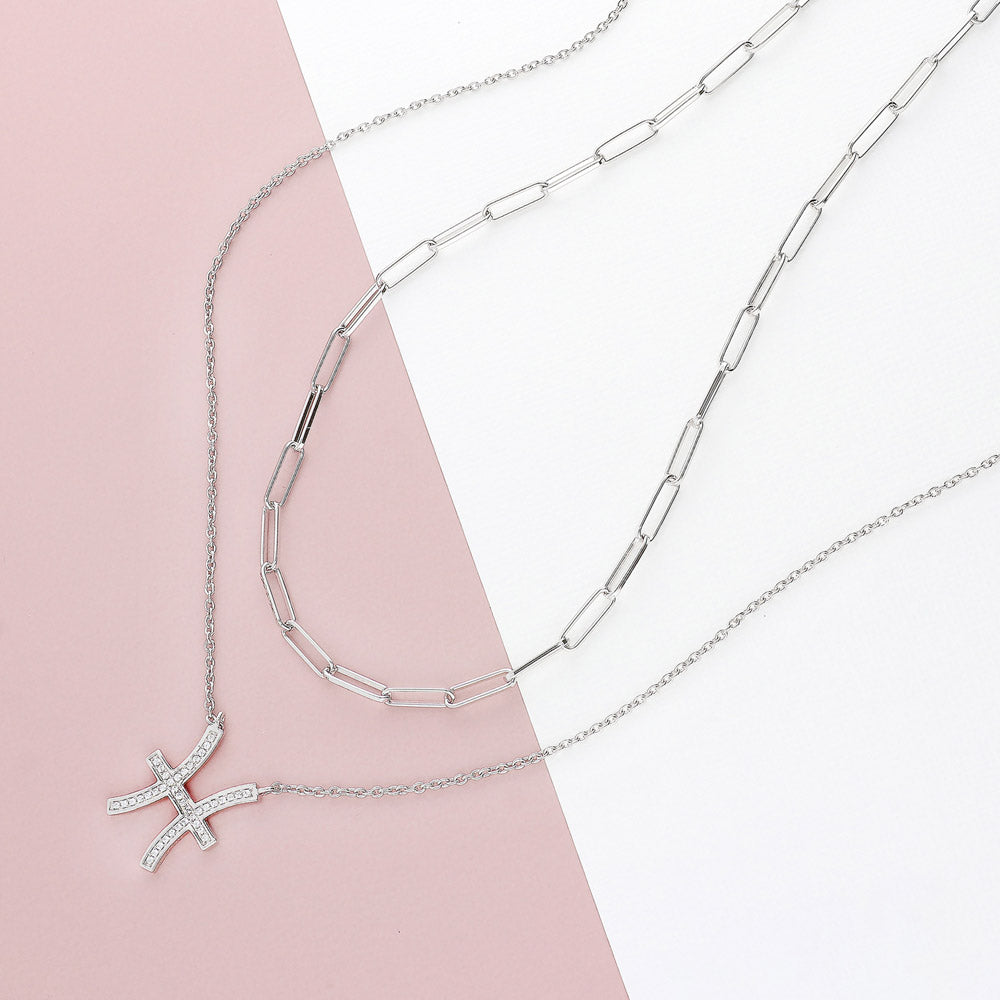 Image Contain: Paperclip Chain Necklace, Zodiac &