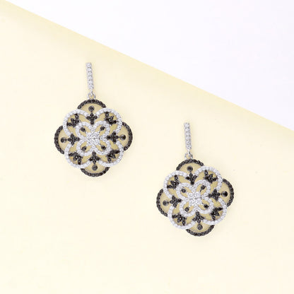 Image Contain: Flower Dangle Earrings