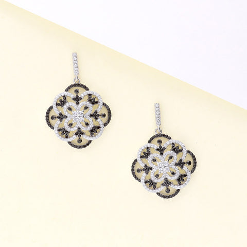 Image Contain: Flower Dangle Earrings