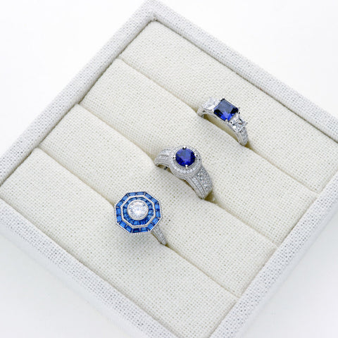 Image Contain: 3-Stone Ring, Halo Ring