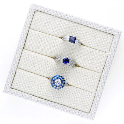 Image Contain: 3-Stone Ring, Halo Ring