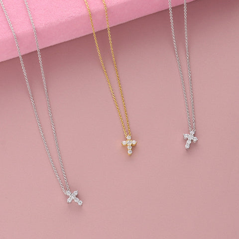 Image Contain: Cross Pendant Necklace