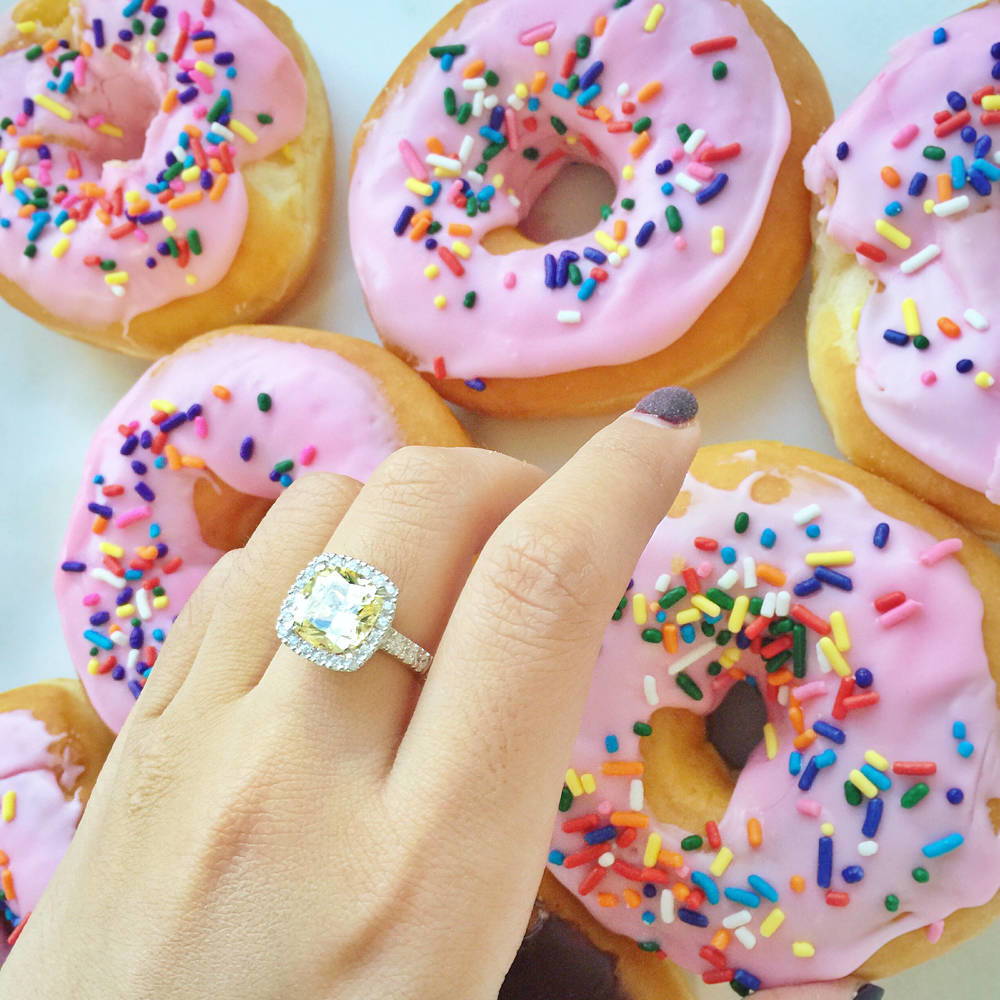 Image Contain: Model Wearing Halo Ring