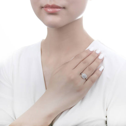 Art Deco CZ Ring in Sterling Silver