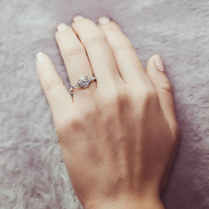 Solitaire 1ct CZ Ring in Sterling Silver