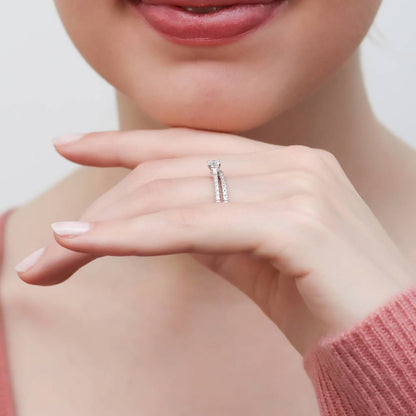 Solitaire 0.35ct CZ Ring in Sterling Silver