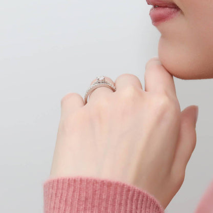 Solitaire 0.35ct CZ Ring in Sterling Silver