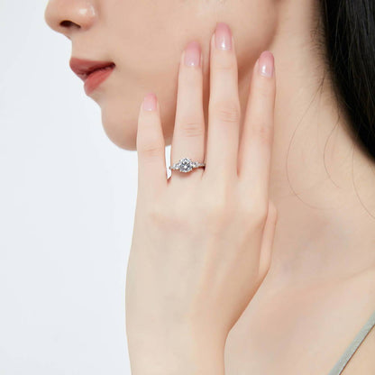 3-Stone 5-Stone 1.25ct CZ Ring Set in Sterling Silver