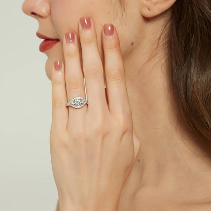 3-Stone 0.8ct CZ Ring in Sterling Silver
