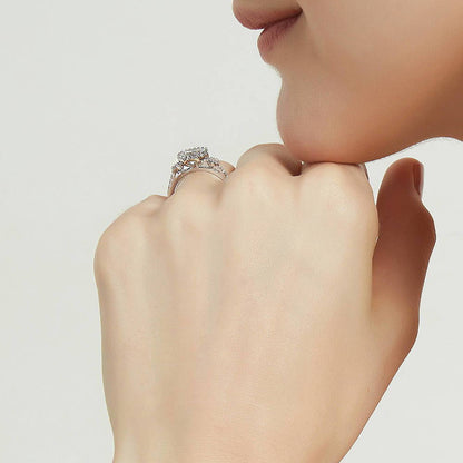 3-Stone 1.2ct Oval CZ Ring in Sterling Silver