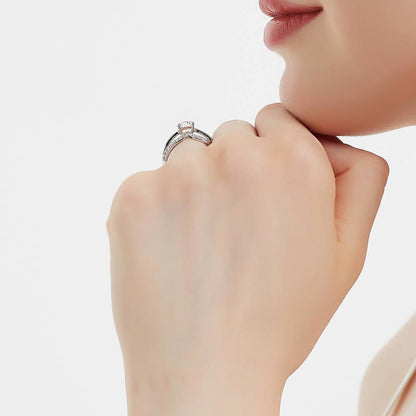 Solitaire 1.25ct CZ Ring in Sterling Silver