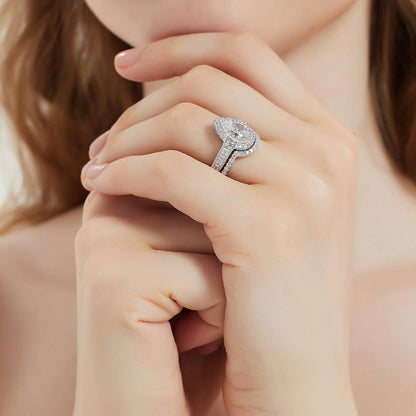 Dome CZ Eternity Ring in Sterling Silver