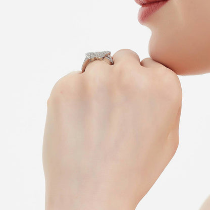 Model Wearing Butterfly Ring Style R1690-01