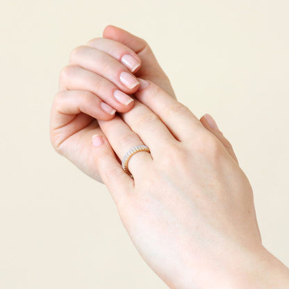 CZ Eternity Ring in Sterling Silver