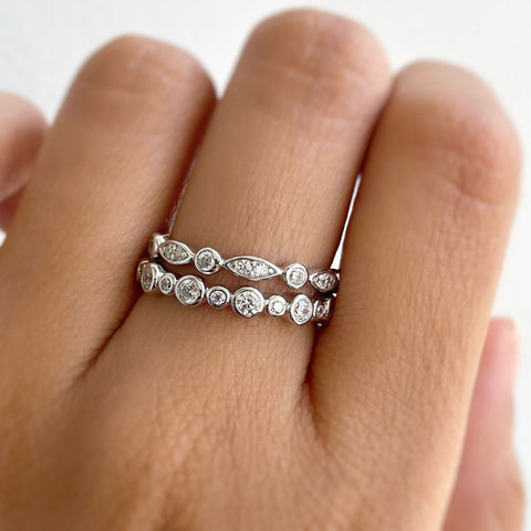 Image Contain: Model Wearing Bubble Eternity Ring
