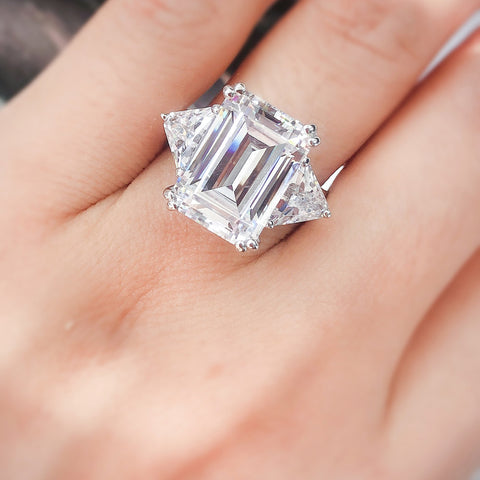 Image Contain: Model Wearing 3-Stone Ring