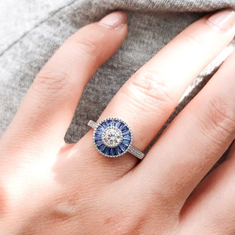 Image Contain: Model Wearing Halo Ring