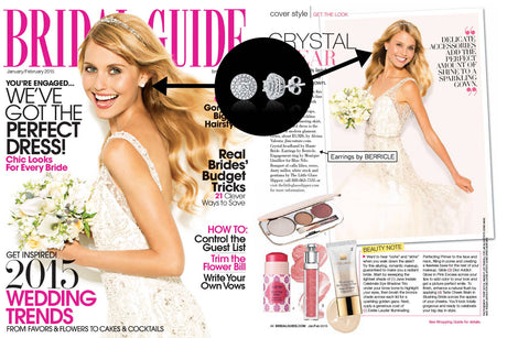 Image Contain: Bridal Guide Magazine / Publication Features Stud Earrings