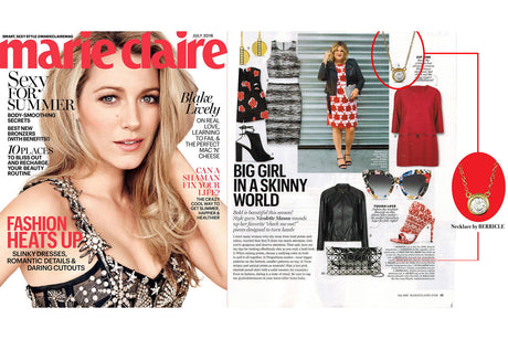 Image Contain: Marie Claire Magazine / Publication Features Solitaire Pendant Necklace
