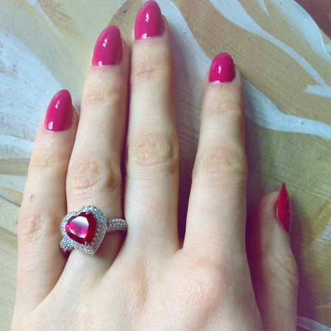 Image Contain: Model Wearing Halo Ring