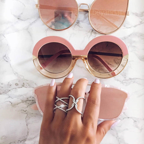 Image Contain: Model Wearing Criss Cross Ring