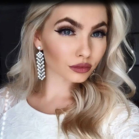 Image Contain: Model Wearing Chandelier Earrings