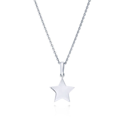 Star Pendant Necklace in Sterling Silver