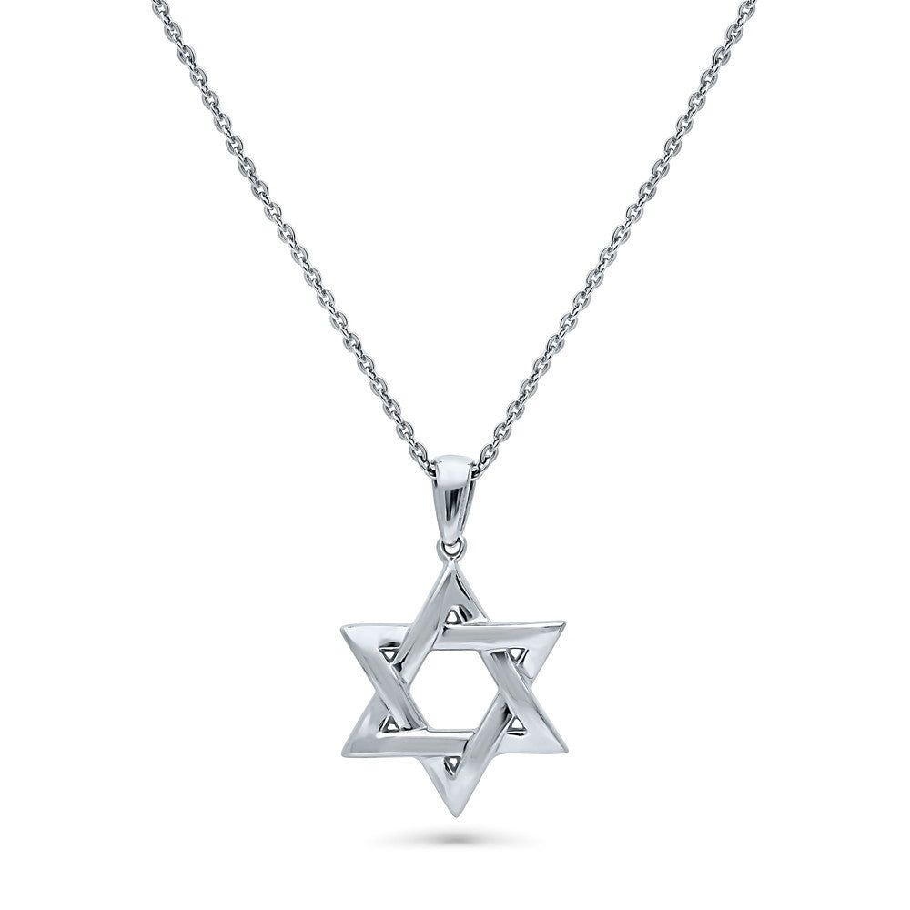 Star of David Necklace and Earrings in Sterling Silver, 5 of 14
