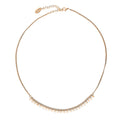 Paperclip Link Chain Necklace, 2 Piece, Rose Gold Flashed