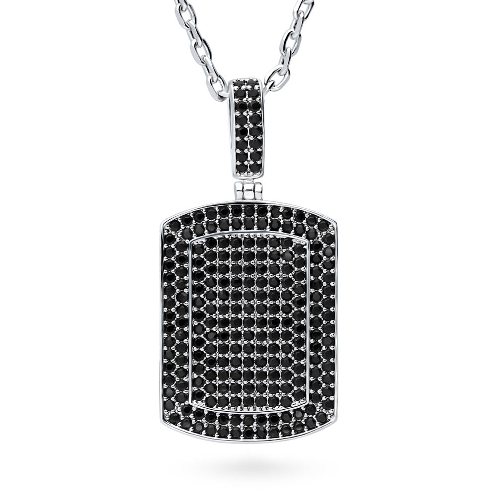 Dog Tag CZ Necklace