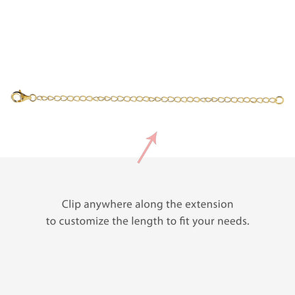 Chain Extension Set in Gold Flashed Sterling Silver