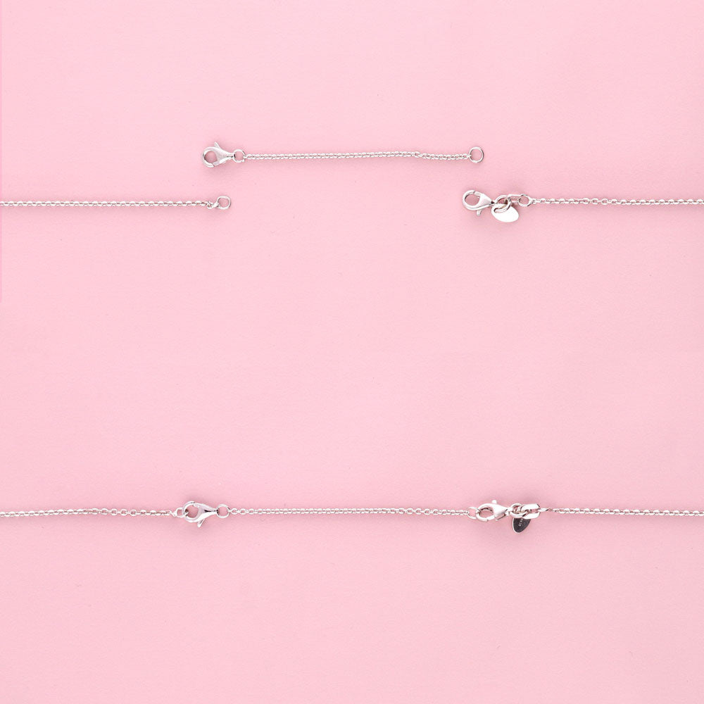Angle view of Chain Extension Set in Sterling Silver, 4 of 7
