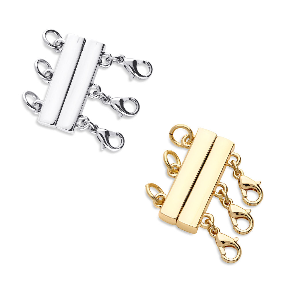 Triple Necklace Layering Clasp, 2-Piece, 1 of 7