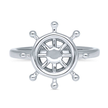 Helm Ring in Sterling Silver