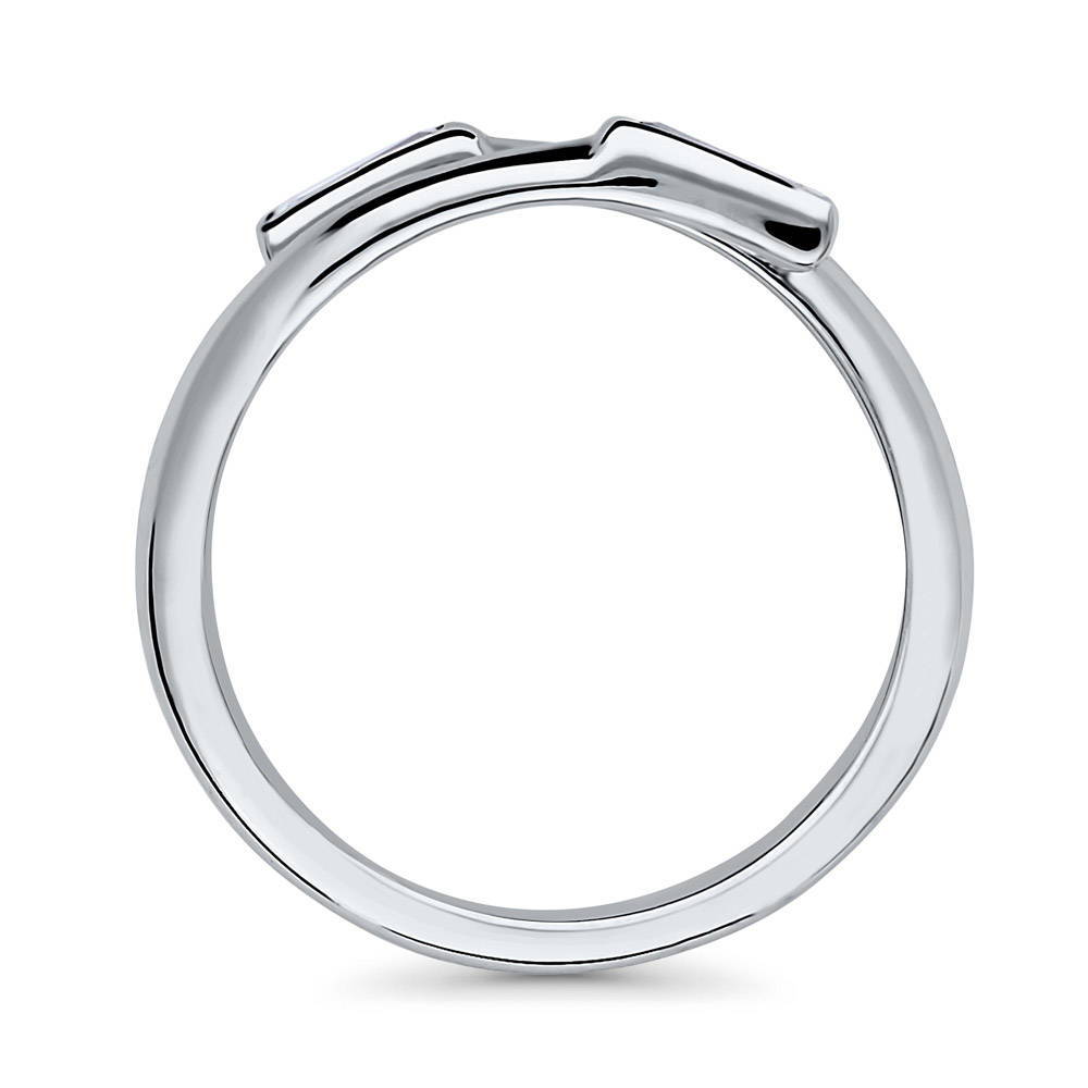 Alternate view of Bypass Wrap CZ Ring in Sterling Silver, 5 of 5