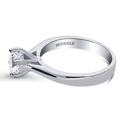 Solitaire 1ct CZ Ring in Sterling Silver