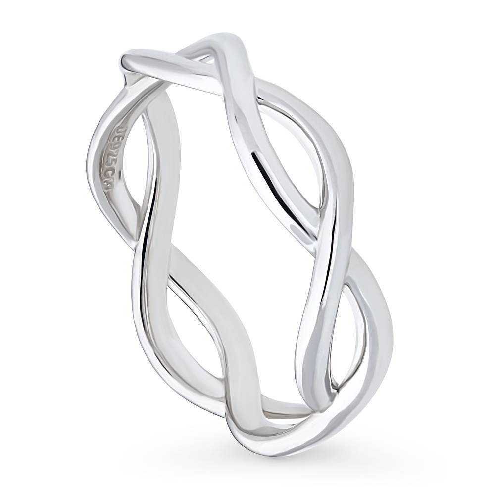 Woven Band in Sterling Silver