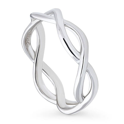 Woven Band in Sterling Silver