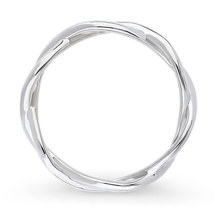 Woven Band in Sterling Silver