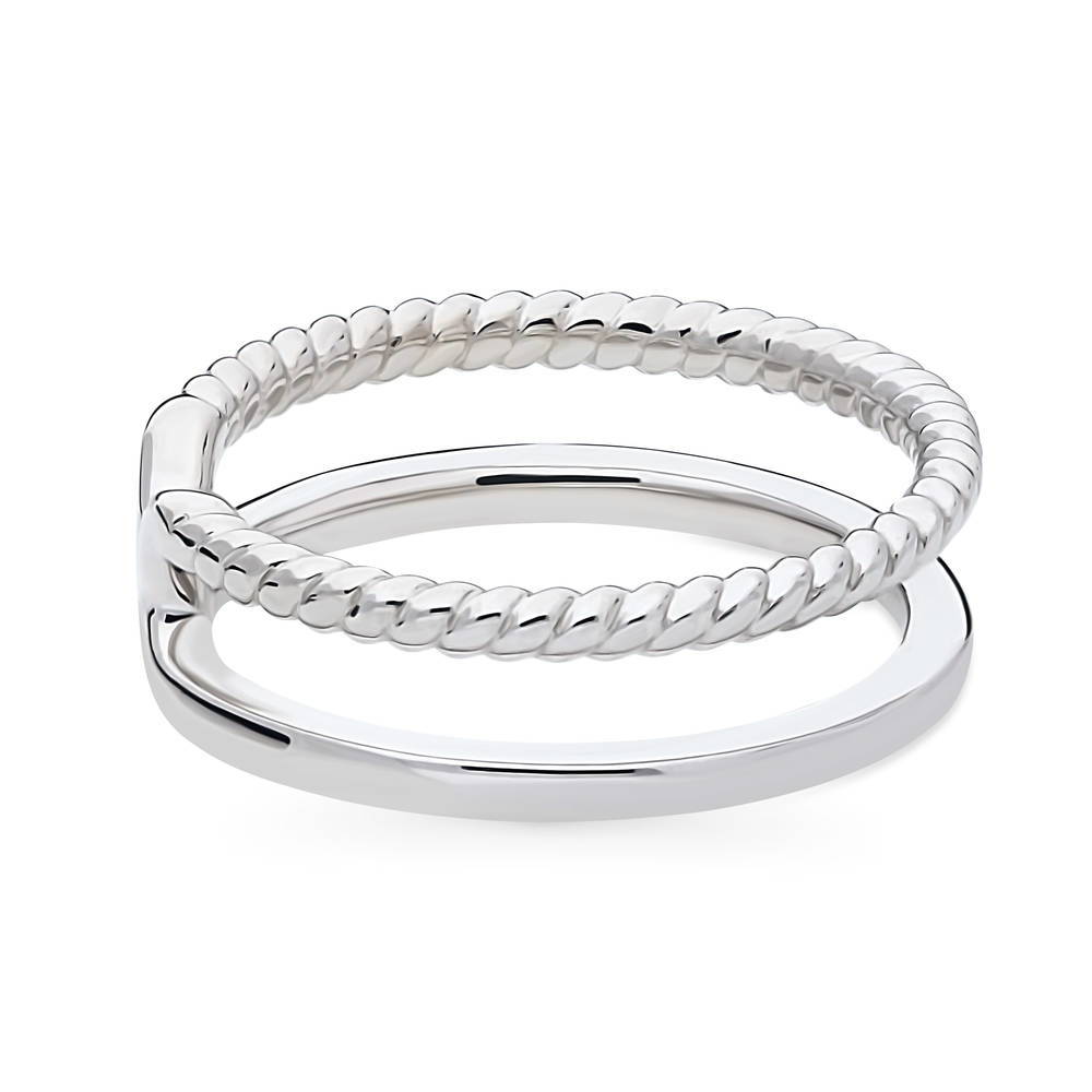 Woven Cable Band in Sterling Silver