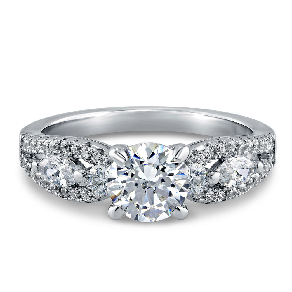 Solitaire 1ct CZ Ring in Sterling Silver