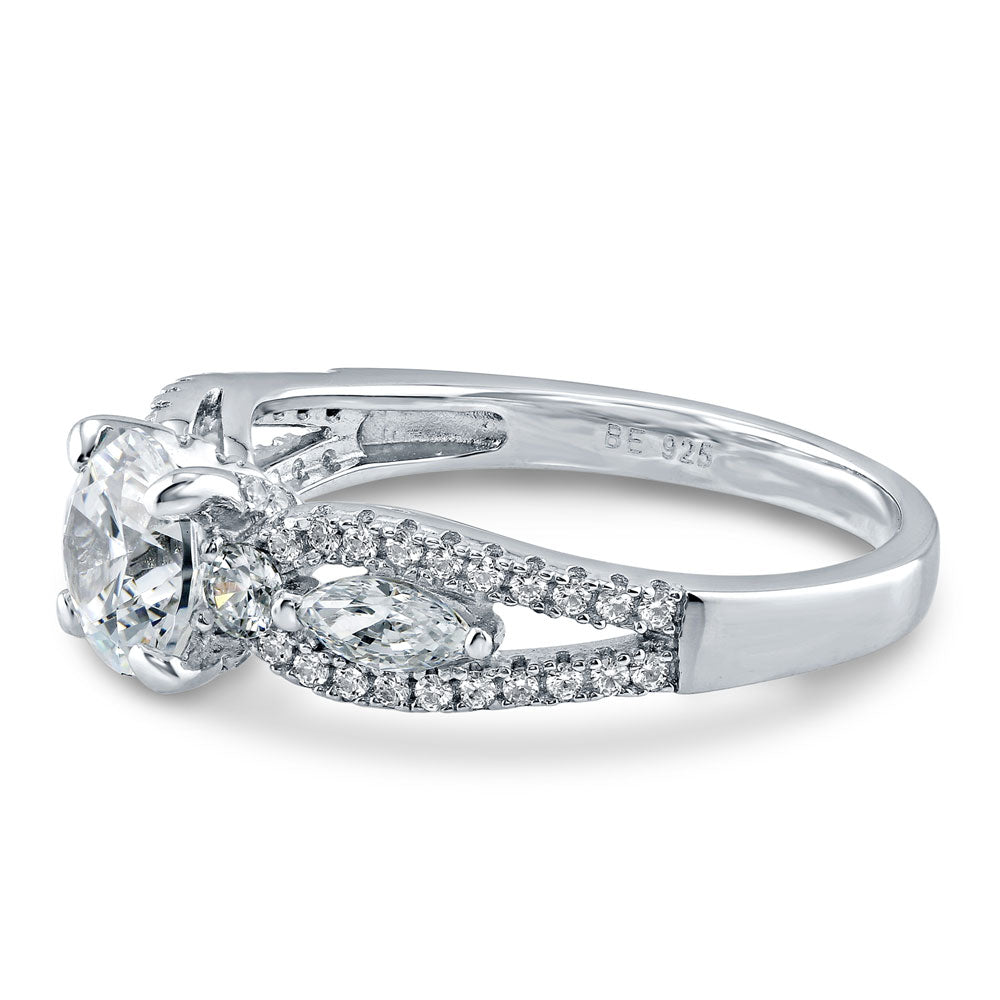 Solitaire 1ct CZ Ring in Sterling Silver