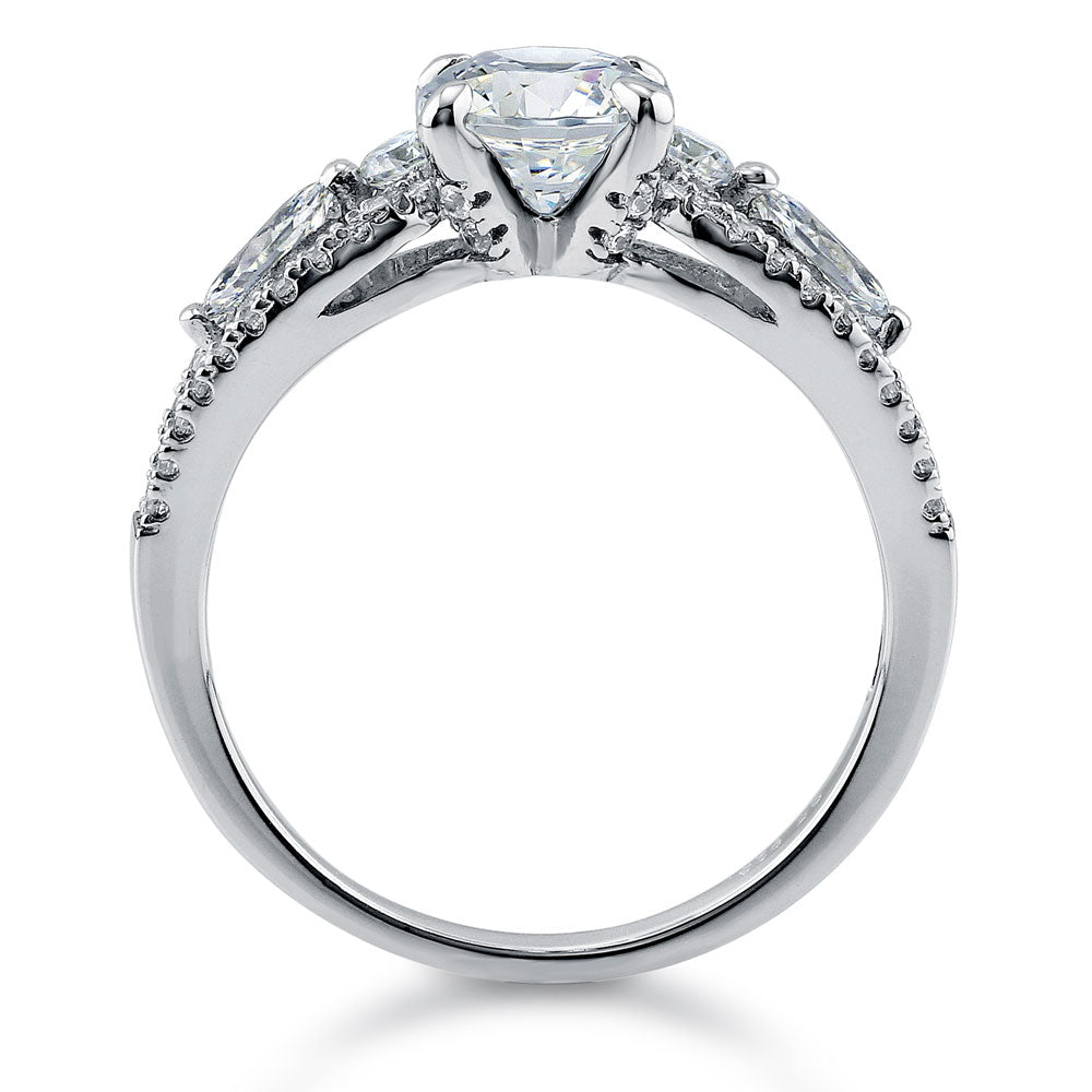 Alternate view of Solitaire 1ct CZ Ring in Sterling Silver, 7 of 7