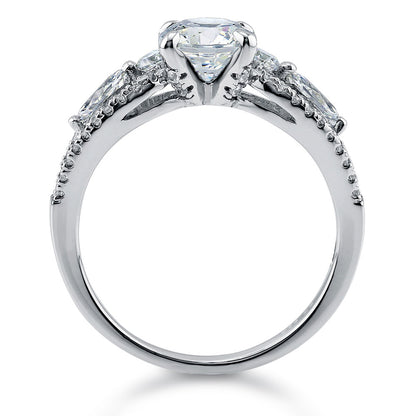 Solitaire 1ct CZ Ring in Sterling Silver