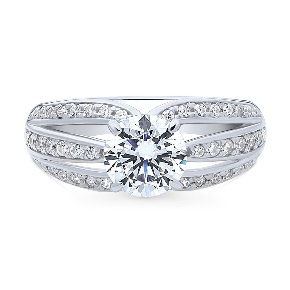 Solitaire 1.25ct CZ Ring in Sterling Silver, 1 of 8