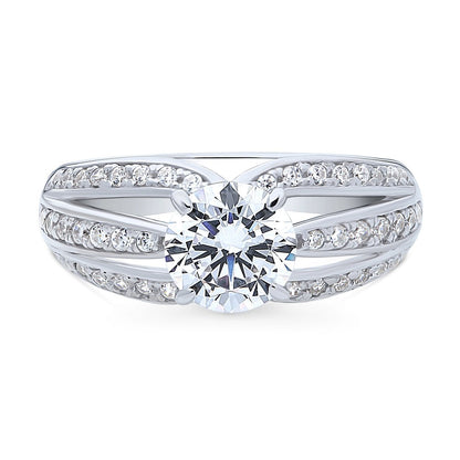 Solitaire 1.25ct CZ Ring in Sterling Silver
