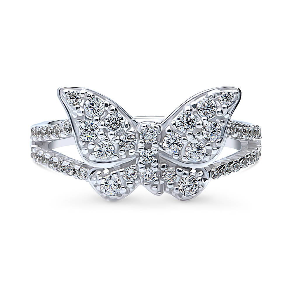 Butterfly CZ Ring in Sterling Silver, 1 of 10