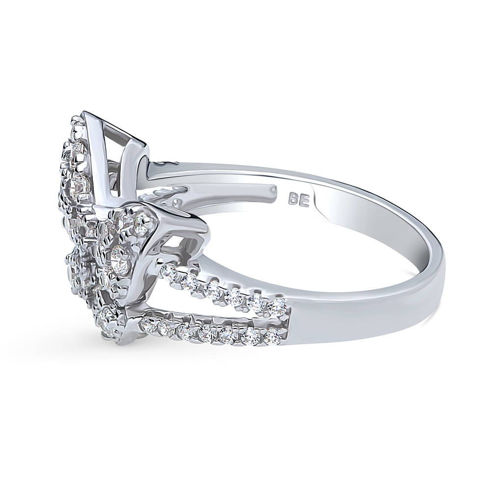 Butterfly CZ Ring in Sterling Silver