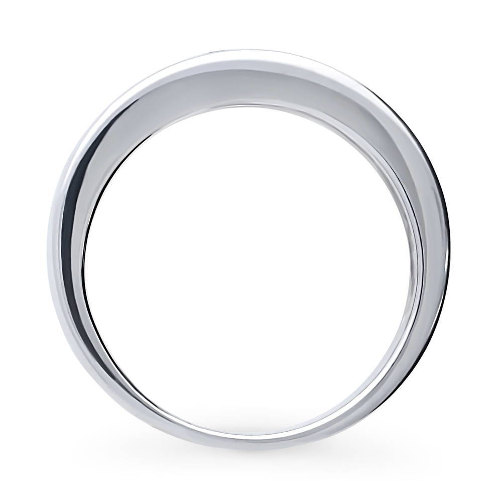 Alternate view of Purple Channel CZ Eternity Ring in Sterling Silver, 8 of 8