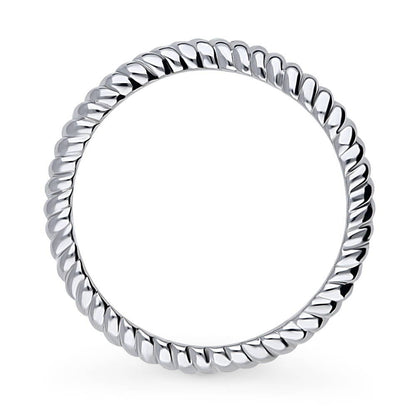 Woven Band in Sterling Silver
